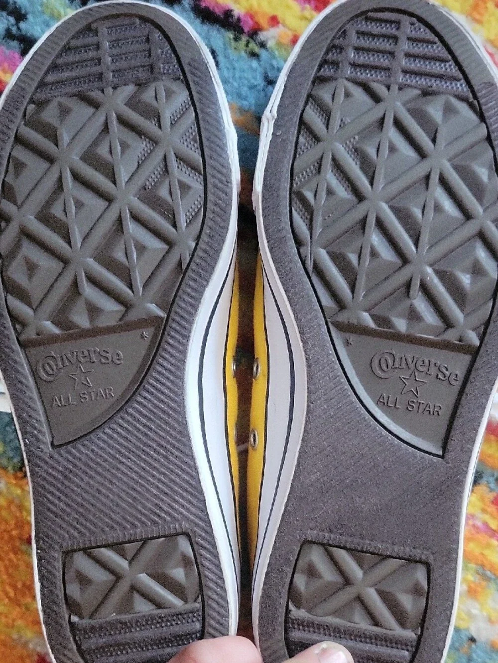 Converse Womens Yellow Low-Top Canvas Sneakers